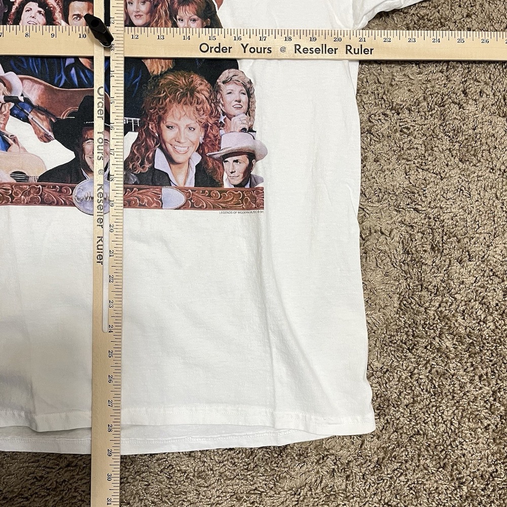 Vintage Country Music Rap Tee Style Shirt 1990s Size XL Dolly Parton Hank Jr - Picture 4 of 4
